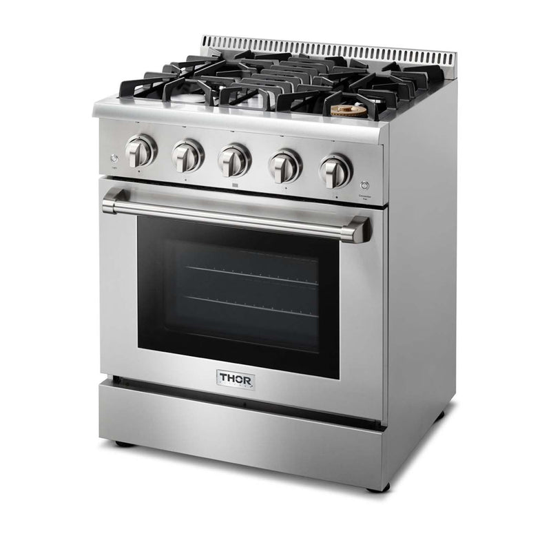 Thor Kitchen 30-Inch 4.2 cu. ft. Professional Gas Range in Stainless Steel (HRG3080U)