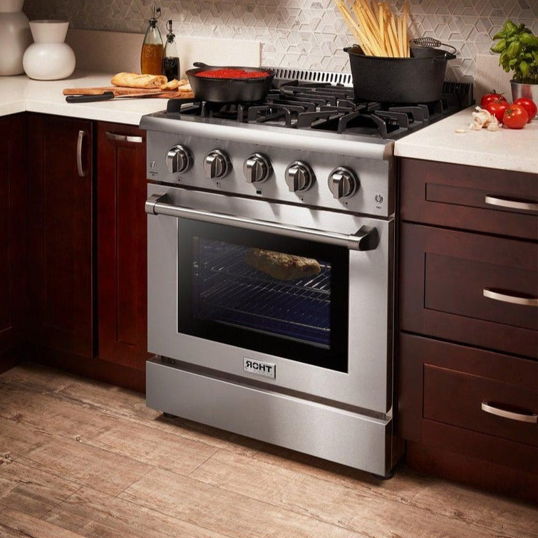 Thor Kitchen 30 in. 4.2 cu. ft. Professional Gas Range in Stainless Steel 