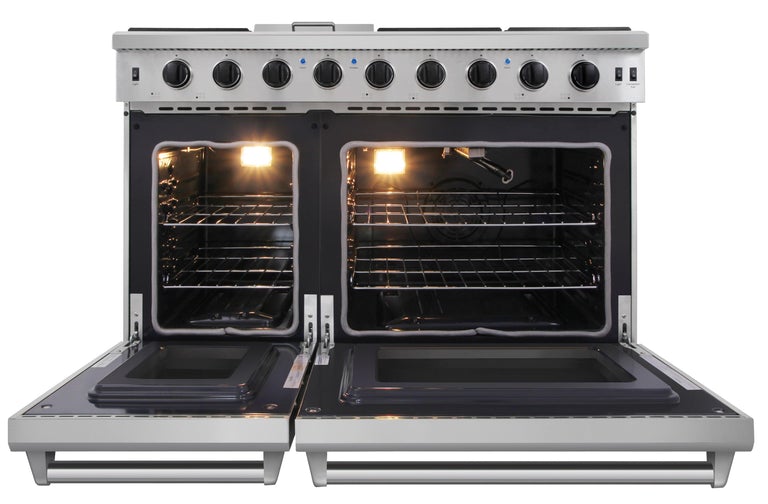 Thor Kitchen 48 in. 6.8 cu. ft. Double Oven Gas Range in Stainless Steel