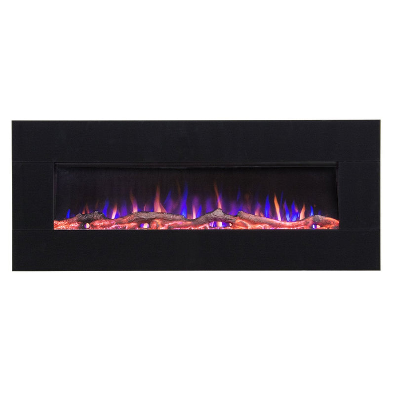 Touchstone Home Products AudioFlare Black Glass 50 inch Recessed Electric Fireplace - 80035 - PrimeFair