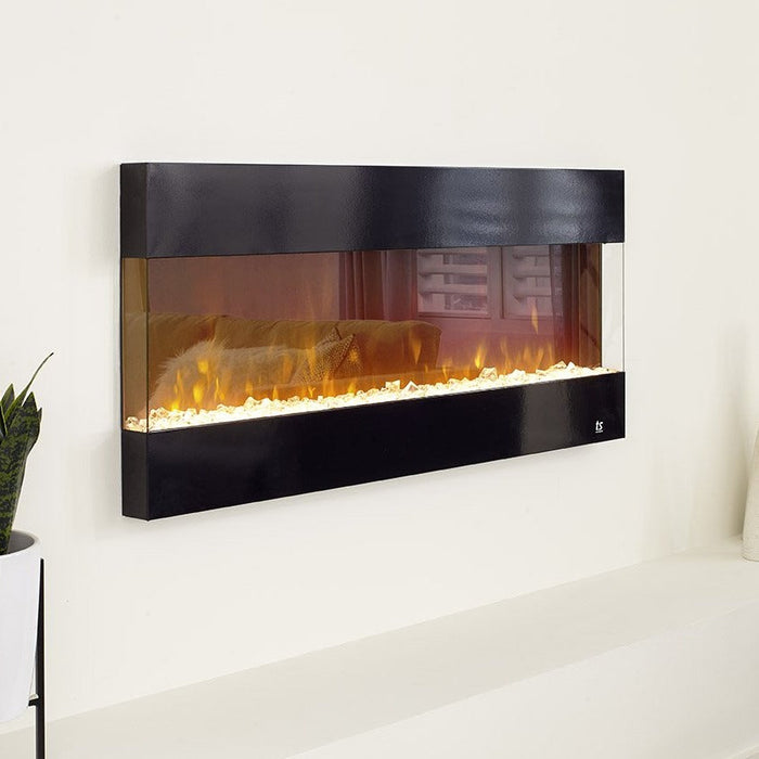 Touchstone Fury Wall Mount Built In Modern Electric Fireplace Insert 80040