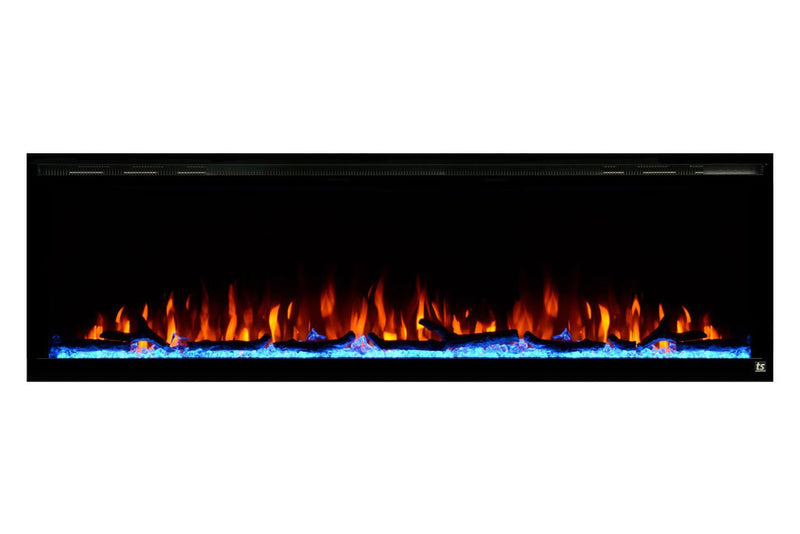 Touchstone Sideline Elite 100" Recessed Wall Mounted Electric Fireplace Heater 80044 - PrimeFair