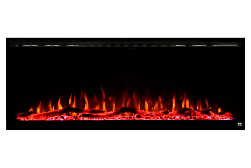 Touchstone Sideline Elite 100" Recessed Wall Mounted Electric Fireplace Heater 80044 - PrimeFair