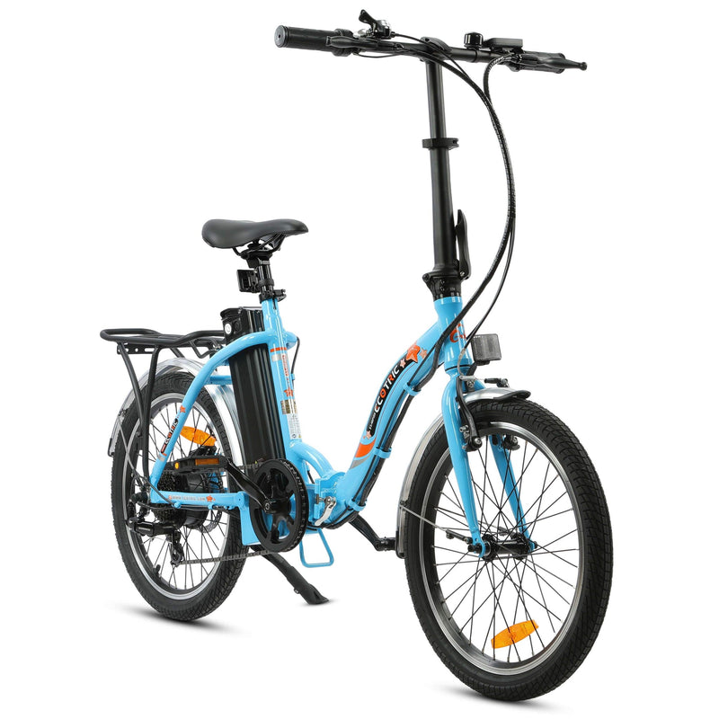 UL Certified-Ecotric 20inch Blue Starfish portable and folding electric bike