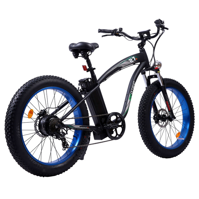 UL Certified-Ecotric Hammer Electric Fat Tire Beach Snow Bike-Blue