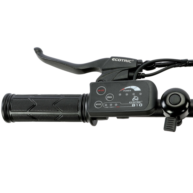 UL Certified-Ecotric Starfish 20inch Portable and Folding Electric Bike-Matt Black