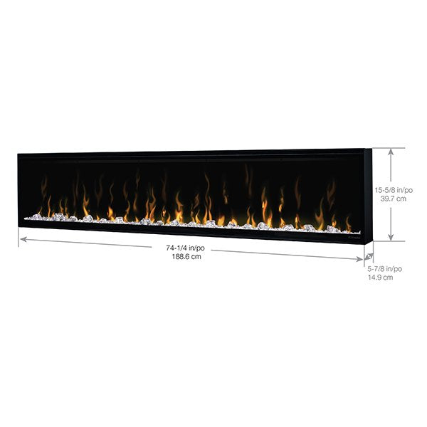 Dimplex IgniteXL® Built-in Linear Electric Fireplace XLF | All Sizes