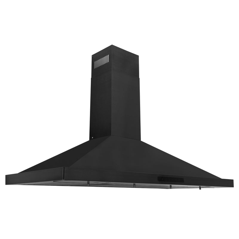 ZLINE Recirculating Wall Mount Range Hood with Charcoal Filters in Black Stainless Steel (BSKBN-CF-36)