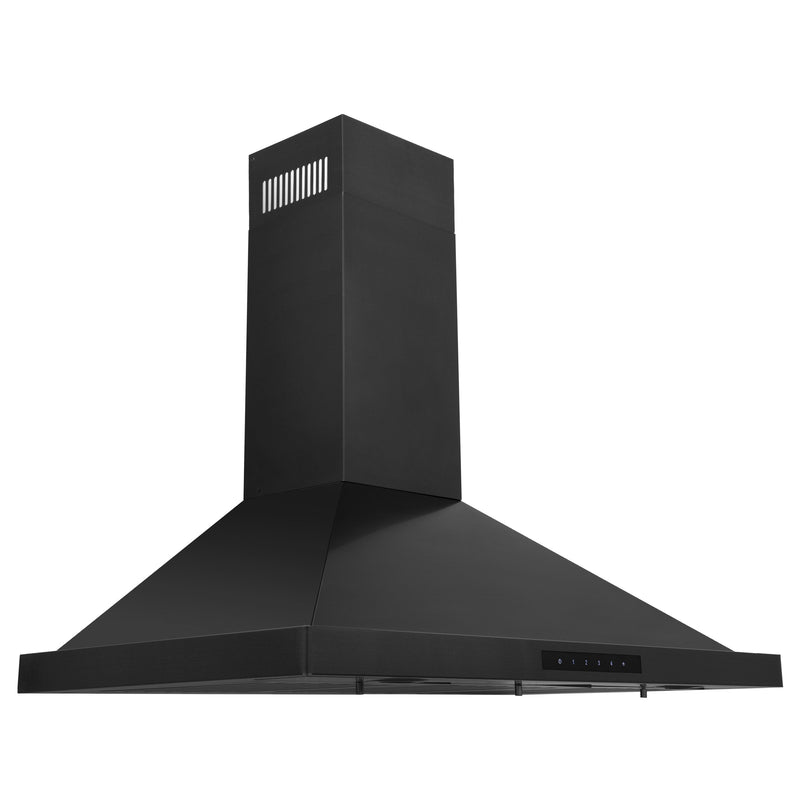 ZLINE Recirculating Wall Mount Range Hood with Charcoal Filters in Black Stainless Steel (BSKBN-CF-36)