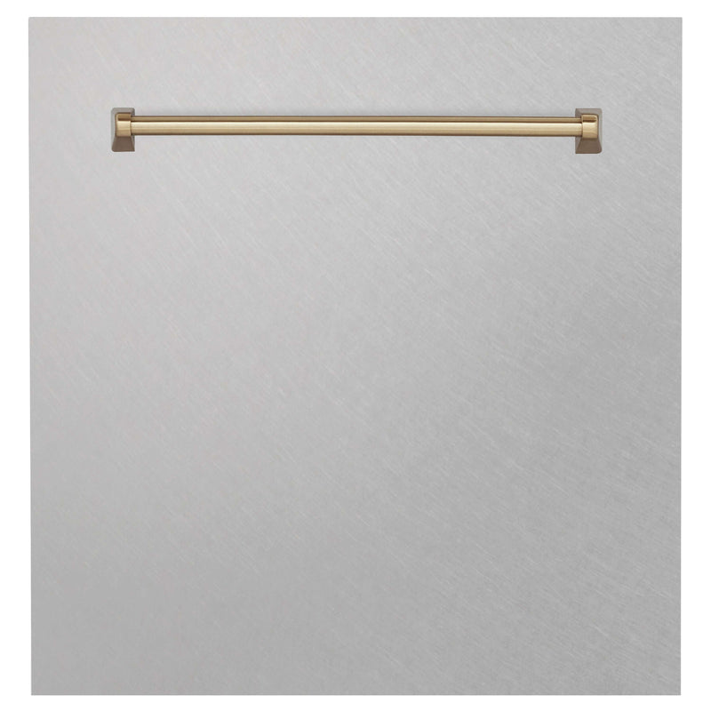 ZLINE 24 in. Autograph Edition Monument Dishwasher Panel with Champagne Bronze Handle in Color Options (DPMTZ-24-CB)