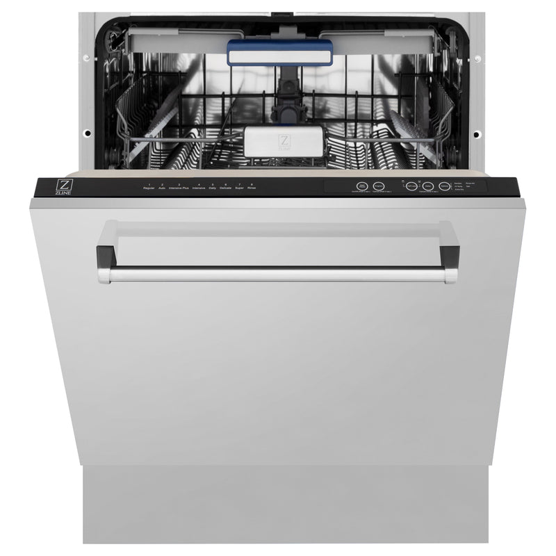 ZLINE 24" Tallac Series 3rd Rack Dishwasher in Stainless Steel with Traditional Handle, 51dBa (DWV-304-24)
