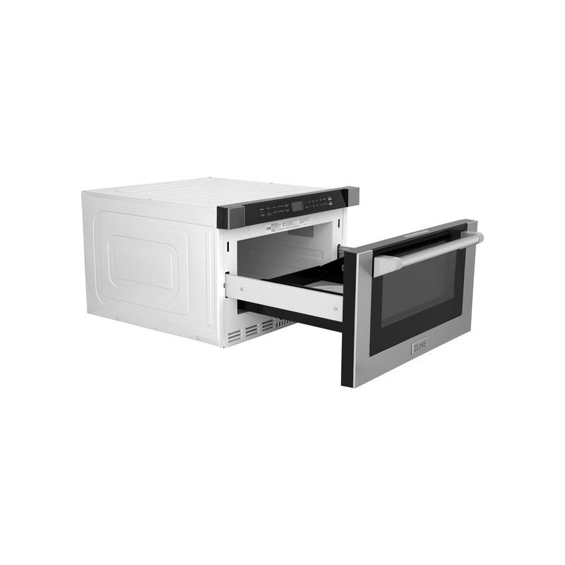 ZLINE 24 in. 1.2 cu. ft. Built-in Microwave Drawer with a Traditional Handle with Color Options (MWD-1-H)