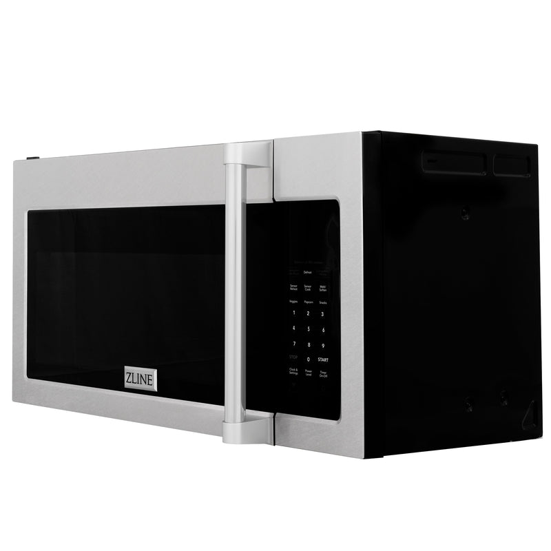 ZLINE 30 in. Over the Range Convection Microwave Oven with Traditional Handle in Fingerprint Resistant Stainless Steel (MWO-OTR-H-SS)