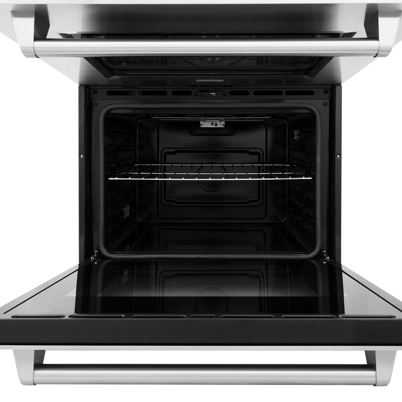 ZLINE Kitchen Package with 48 in. Stainless Steel Rangetop and 30 in. Double Wall Oven (2KP-RTAWD48)