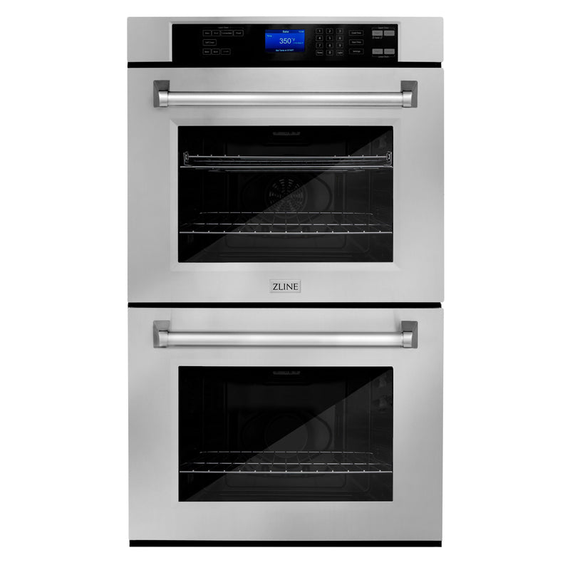 ZLINE Kitchen Package with 36 in. Stainless Steel Rangetop and 30 in. Double Wall Oven (2KP-RTAWD36)