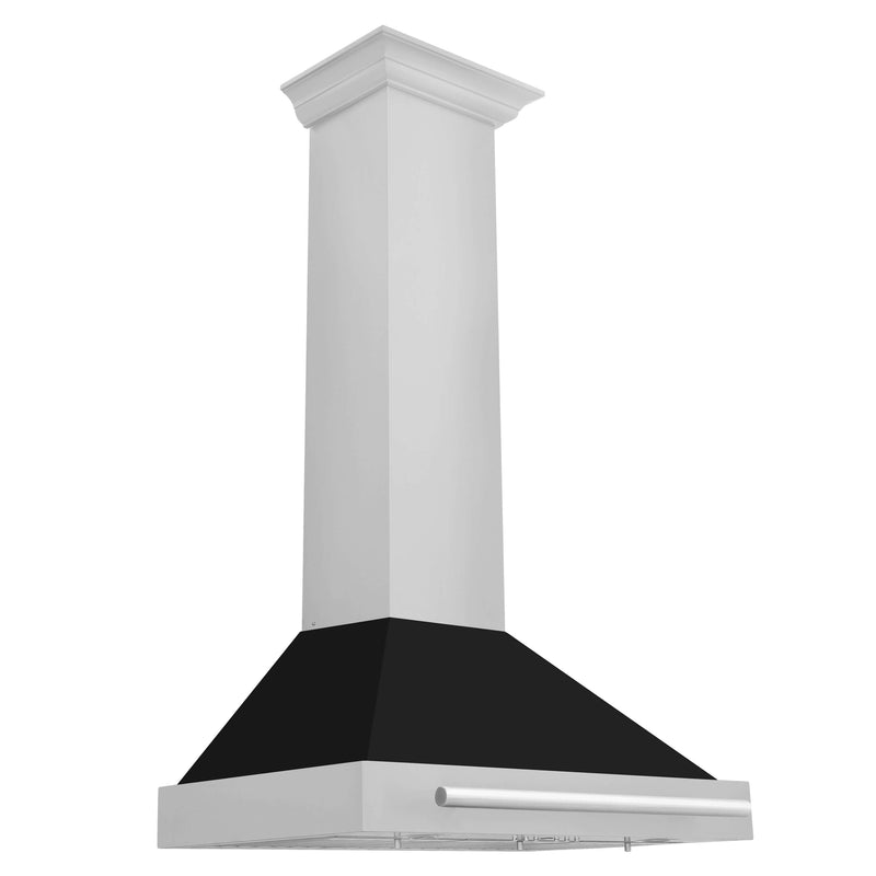 ZLINE 30 in. Stainless Steel Range Hood with Stainless Steel Handle and Colored Shell Options (KB4STX-30)