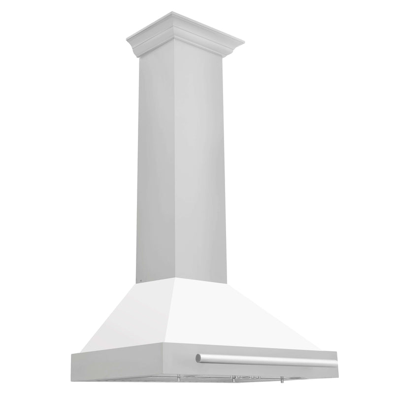 ZLINE 30 in. Stainless Steel Range Hood with Stainless Steel Handle and Colored Shell Options (KB4STX-30)