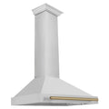 ZLINE 36 in. Autograph Edition Stainless Steel Range Hood with Stainless Steel Shell and Accents (KB4STZ-36)