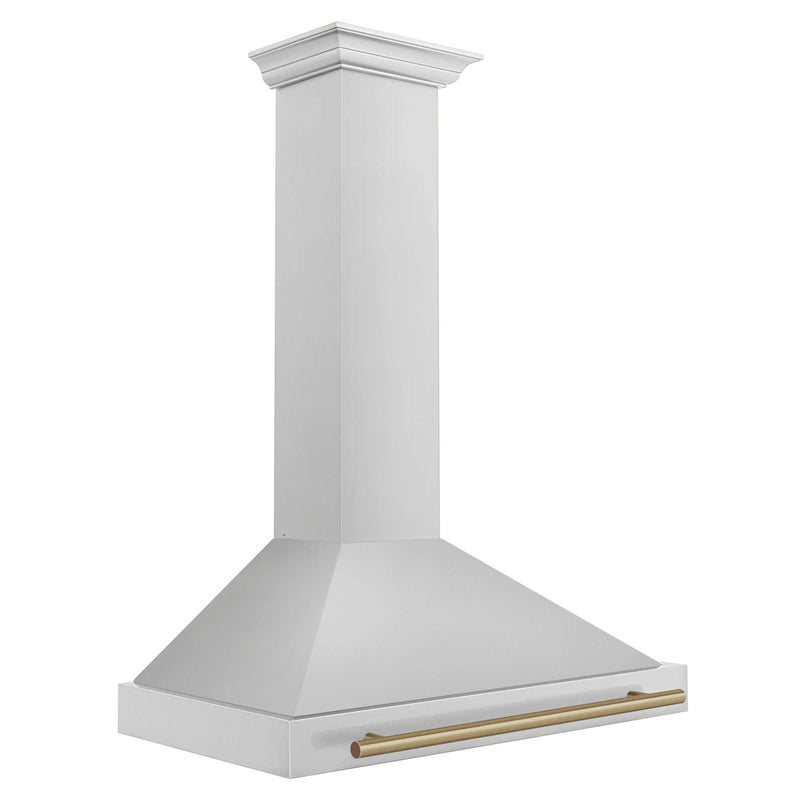 ZLINE 36 in. Autograph Edition Stainless Steel Range Hood with Stainless Steel Shell and Accents (KB4STZ-36)