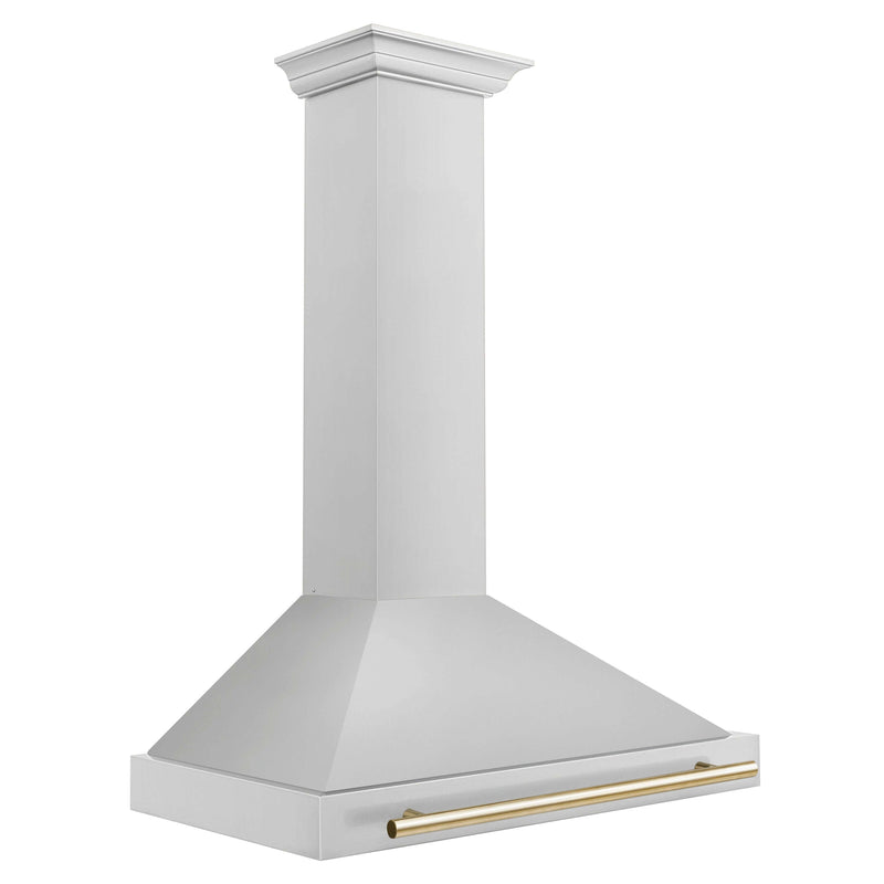 ZLINE 36 in. Autograph Edition Stainless Steel Range Hood with Stainless Steel Shell and Accents (KB4STZ-36)