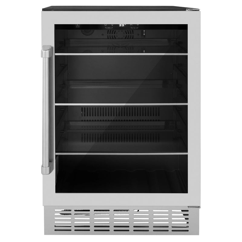 ZLINE 24 in. Monument 154 Can Beverage Fridge in Stainless Steel (RBV-US-24)
