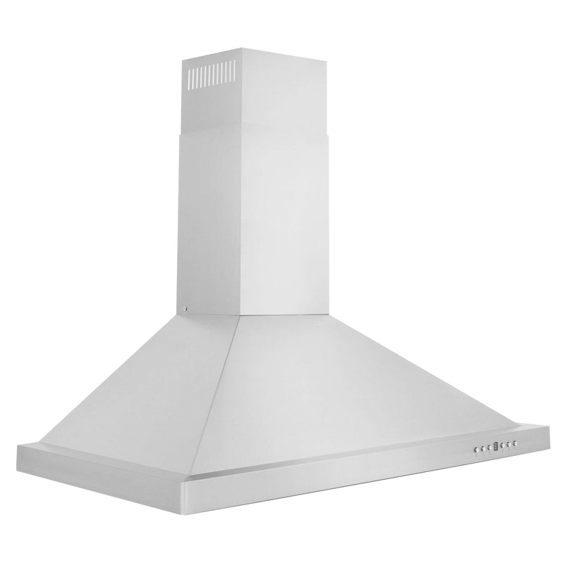 ZLINE 48 in. Recirculating Wall Mount Range Hood with Charcoal Filters in Stainless Steel (KB-CF-48)