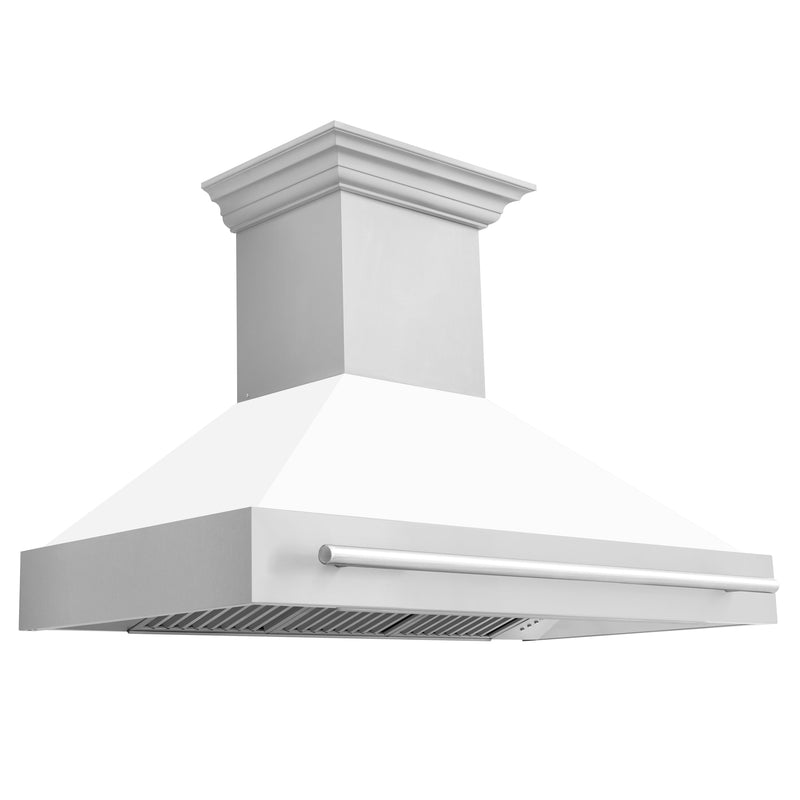 ZLINE 48 in. Stainless Steel Range Hood with Stainless Steel Handle (8654STX-48)