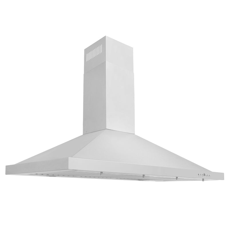 ZLINE 42 in. Recirculating Wall Mount Range Hood with Charcoal Filters in Stainless Steel (KB-CF-42)