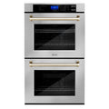 ZLINE 30" Autograph Edition Double Wall Oven with Self Clean and True Convection in Stainless Steel