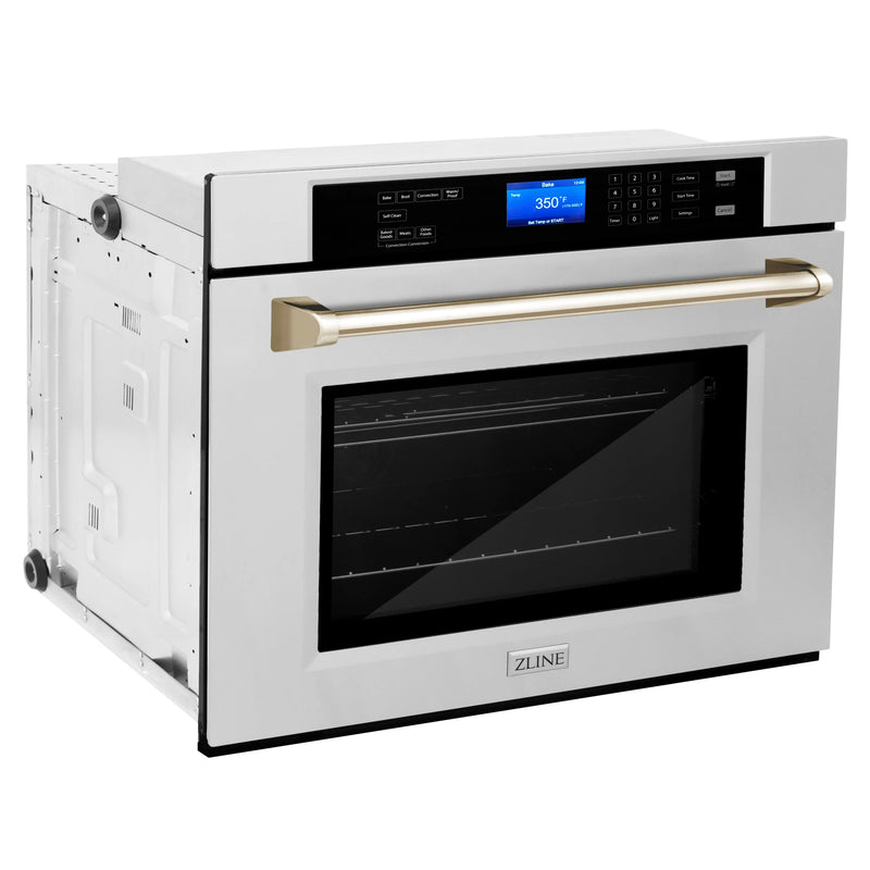 ZLINE 30" Autograph Edition Single Wall Oven with Self Clean and True Convection in Stainless Steel
