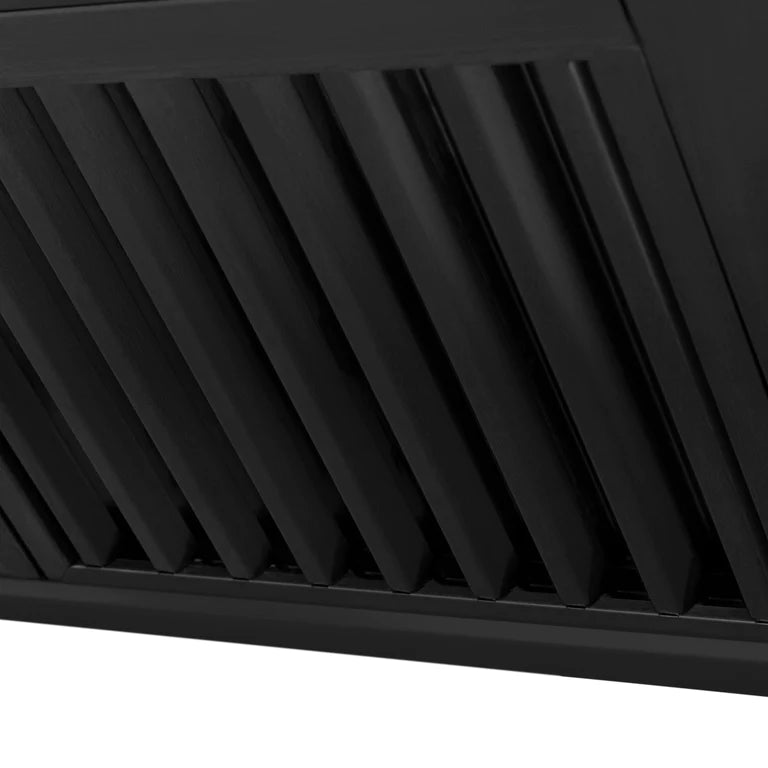 ZLINE 30 in. Autograph Edition in Black Stainless Steel Range Hood with Gold Handle, BS655Z-30