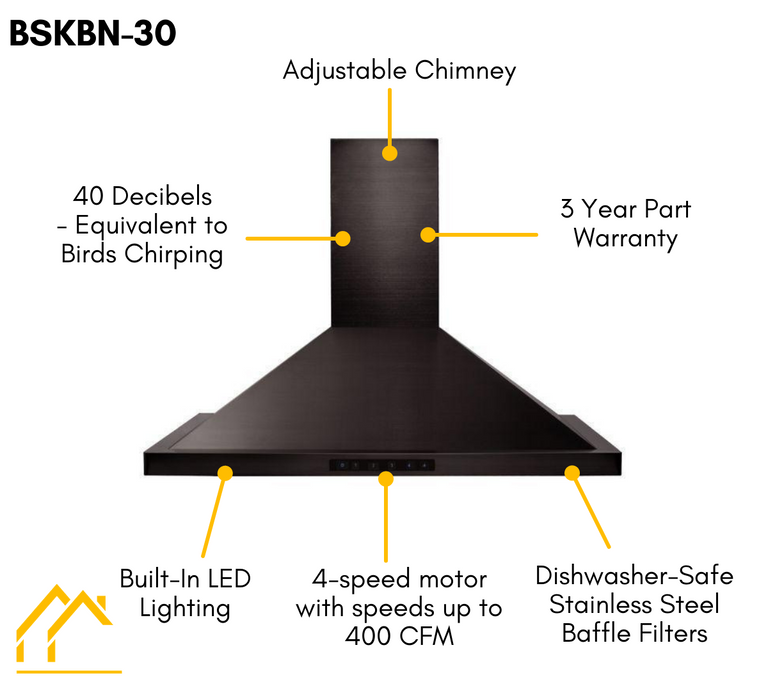 ZLINE Appliance Package - 30 in. Black Stainless Steel Gas Range, Range Hood, Microwave Drawer and Dishwasher  4KP-RGBRH30-MWDW