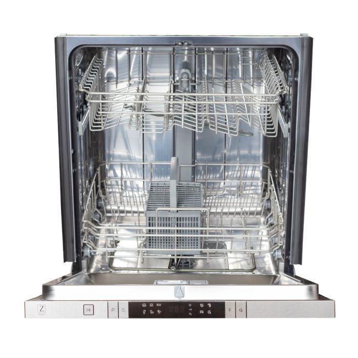 ZLINE Appliance Package - 30 in. DuraSnow® Stainless Dual Fuel Range, Ducted Vent Range Hood and Dishwasher - 3KP-RASRH30-DW