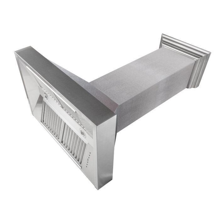 ZLINE Appliance Package - 30 in. DuraSnow® Stainless Dual Fuel Range, Ducted Vent Range Hood and Dishwasher - 3KP-RASRH30-DW
