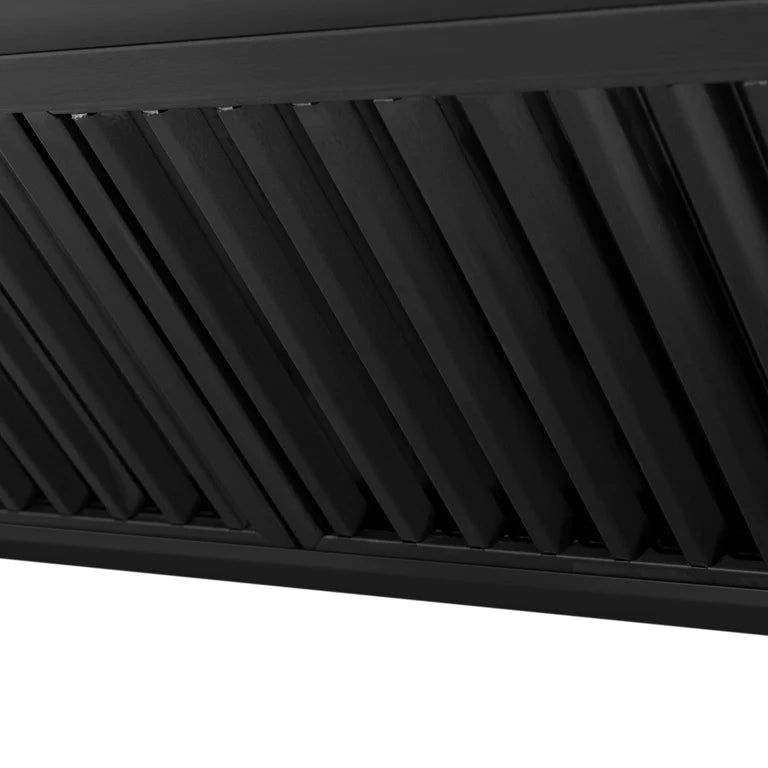 ZLINE 36 Autograph Edition Black Stainless Steel Range Hood with Handle, Gold