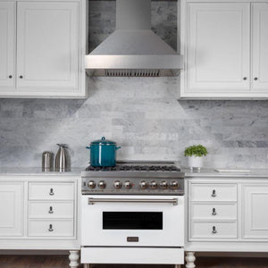 ZLINE Appliance Package - 36 in. Kitchen Package with DuraSnow® Stainless Dual Fuel Range, Ducted Vent Range Hood and Dishwasher - 3KP-RASRH36-DW
