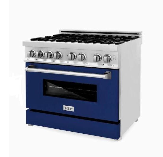 ZLINE 36" Professional Dual Fuel Range with Gas Stove and Electric Oven in Stainless Steel