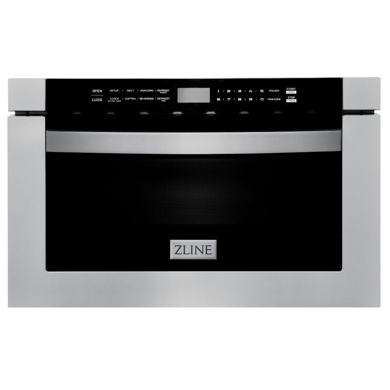 ZLINE Appliance Package - 48" Dual Fuel Range, Range Hood, Microwave Drawer, Dishwasher - 4KP-RARH48-MWDW