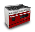 ZLINE 48" Professional Dual Fuel Range in Stainless Steel Gas Stove and Electric Oven