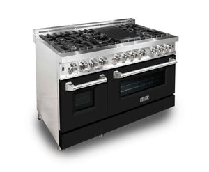 ZLINE 48" Professional Dual Fuel Range in Stainless Steel Gas Stove and Electric Oven