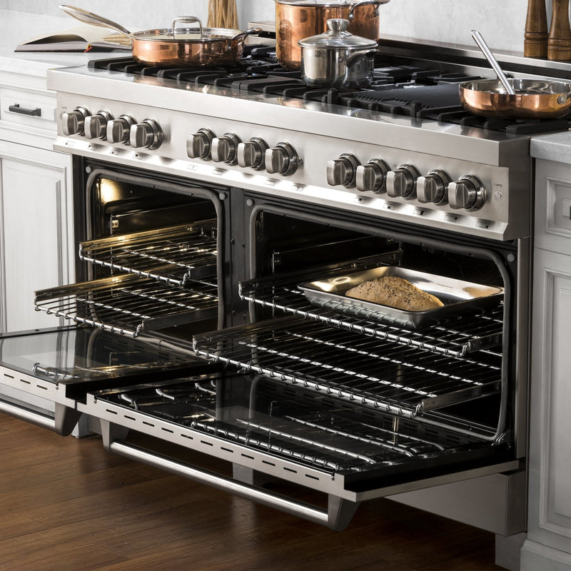 ZLINE 60 in. 7.4 cu. ft. Dual Fuel Range with Gas Stove and Electric Oven in Stainless Steel (RA60)