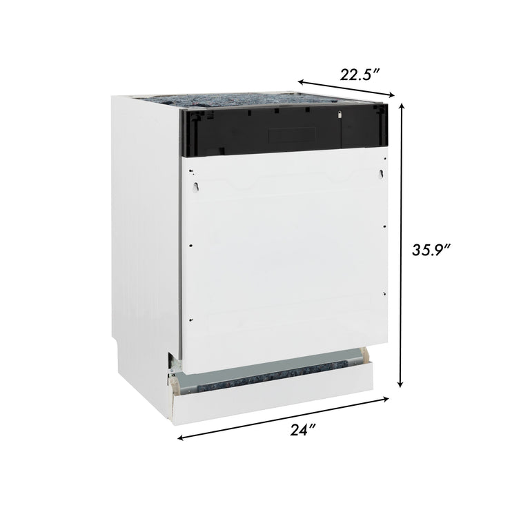 ZLINE Appliance Package - 36 in. Dual Fuel Range, Range Hood, 3 Rack Dishwasher, Refrigerator - 4KPR-RARH36-DWV