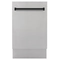 ZLINE Autograph Edition 18 in. Dishwasher in Stainless Steel with Champagne Bronze Handle