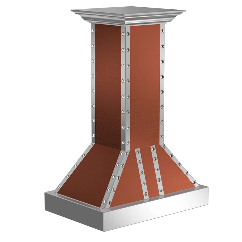 ZLINE 30 in. Designer Series Copper Island Range Hood (655i-CSSSS-30)