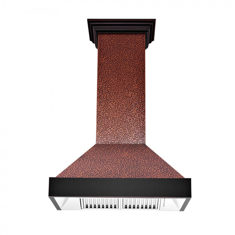 ZLINE Designer Series Wall Mount Range Hood in Copper with Size Options (655-EBXXX)