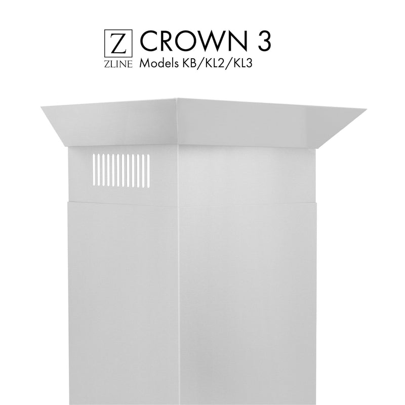 ZLINE Crown Molding 3 For Wall Range Hood (CM3-KB/KL2/KL3)