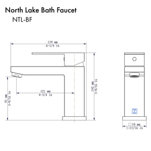 ZLINE North Lake Bath Faucet with Color Options