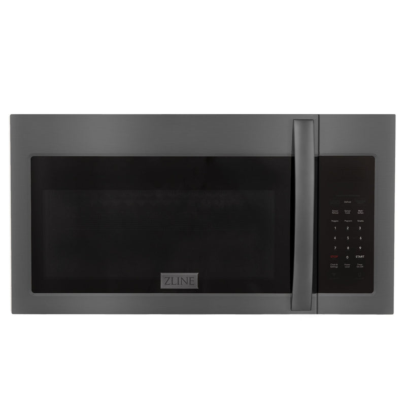 ZLINE Recirculating Over the Range Convection Microwave Oven with Charcoal Filters in Black Stainless Steel (MWO-OTRCF-30-BS)