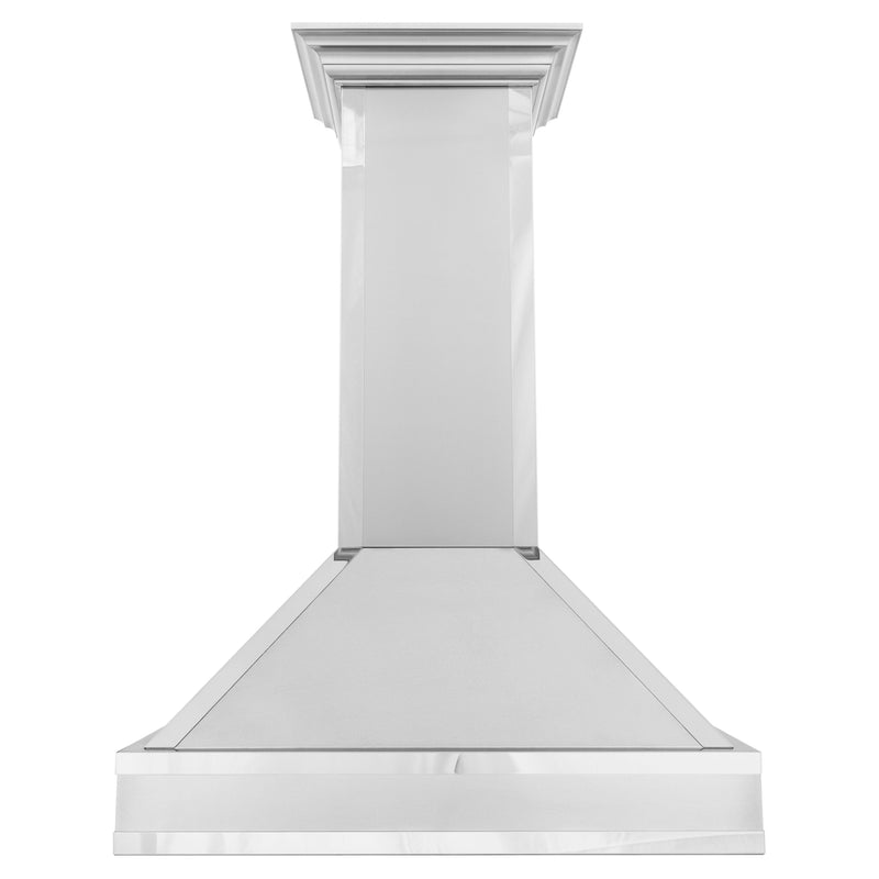 ZLINE Designer Series Wall Mount Range Hood in Fingerprint Resistant Stainless Steel with Mirror Accents (655MR)