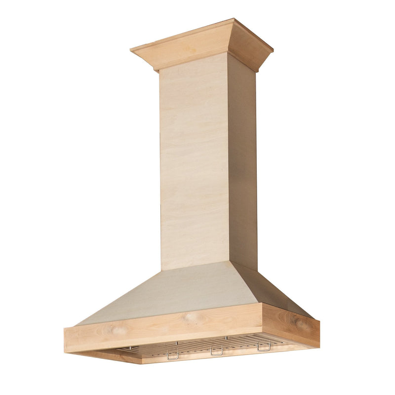 ZLINE Ducted Unfinished Wooden Wall Mount Range Hood (KBUF)